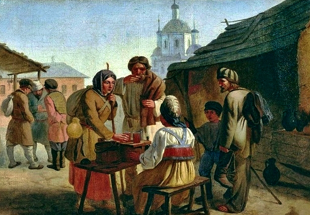 «Продавец кваса» (худ. В. Е. Калистов, 1862 г.)