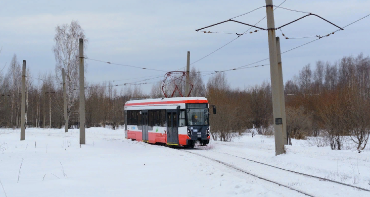 Трамвай 71-412 в поселке Северный / cообщество в ВК 