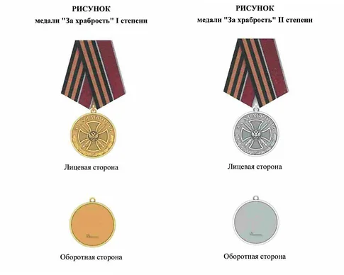 Медаль "За храбрость" / пресс-служба президента РФ