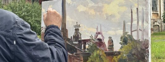 «Мотивы уходящей натуры»: Старый Демидовский завод стал площадкой для пленэра уральских художников