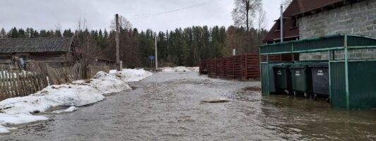 Паводок добрался до садов в пригородах Нижнего Тагила